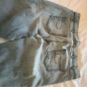 2B Bebe Blue Relaxed Jeans Classic Denim